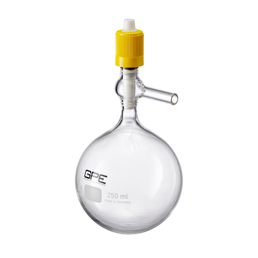 J Young Schlenk Flasks (Round Bottom, Plain Arm)