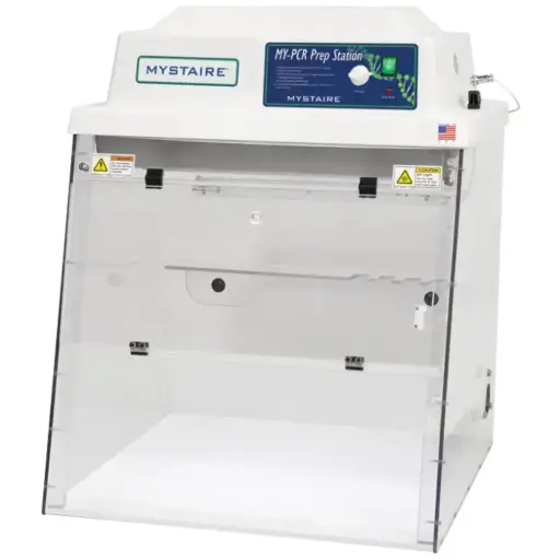 [SCI-PCR24] 24" PCRPREP PCR Workstation with Class 100 Vertical Laminar Flow Air and Timed UV light. 110V