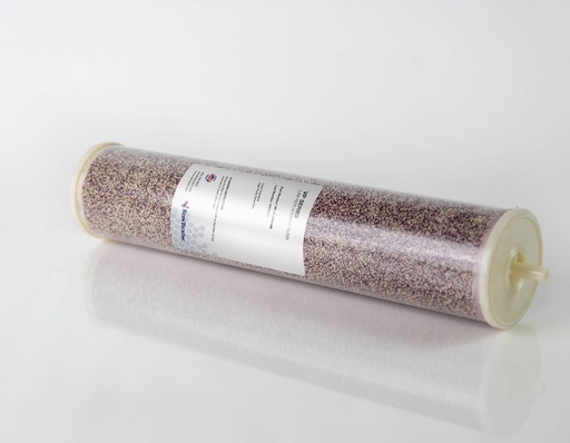 [VP-17-4040-HN] VP Series High Capacity Mixed Bed - Clear Cartridge / Color Changing Resin, Hose Nipple