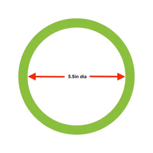 [18203482] Replacement drive belt. Green 5.5in. (O180-S new model)