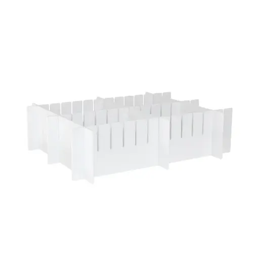 [51984] Adjustable Drawer Divider Set for TrippNT Core & Compact Carts – ABS Plastic Organizer (3 Long, 4 Short)