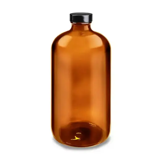 [17400037] 1000ml borosilicate glass autoclavable amber bottle (32mm neck)