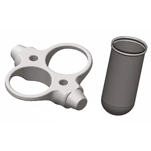 [19400043] 4 x Buckets & 4 x 2 tubes 50mL capacity including adapters