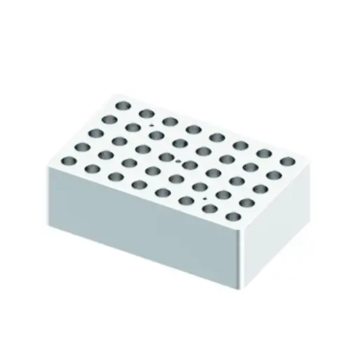 [18900220] Block, used for 1.5/2.0mL tubes, 40 holes (15 x 9.5 x 5cm)