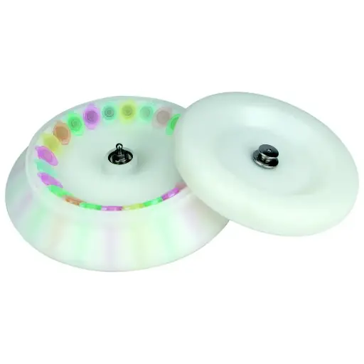 [19400019] Composite rotor with lid, fixing clips and O'ring, 24 x 2ml/1.5ml